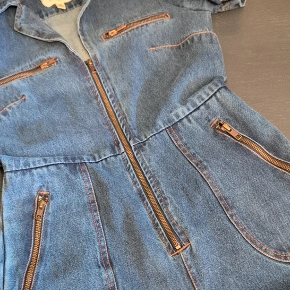 Porridge Anthropologie Blue Denim Maggie JumpSuit - Picture 4 of 10